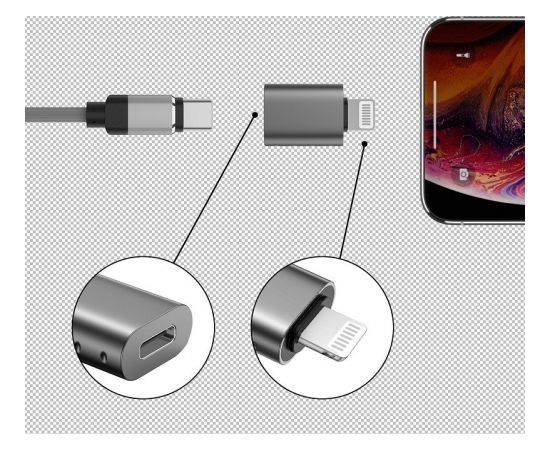 Swissten Adapteris Lightning uz USB-C