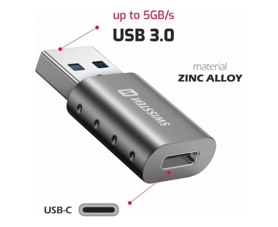Swissten Adapteris USB-A / USB-C