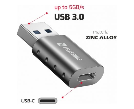 Swissten Адаптер USB-A / USB-C