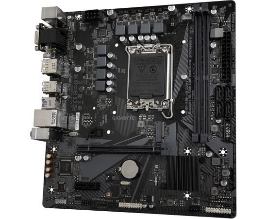 Gigabyte H610M S2H V2 DDR4 Processor family Intel, Processor socket  LGA1700, DDR4 DIMM, Memory slots 2, Supported hard disk drive interfaces 	SATA, M.2, Number of SATA connectors 4, Chipset Intel H610 Express, Micro ATX