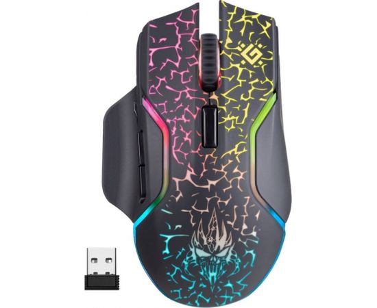 DEFENDER MOUSE GM-067 ONESHOT OPTIC RF RGB 3200dpi 7P