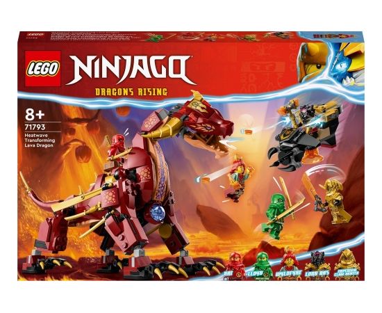 LEGO Ninjago Lawowy smok zmieniający się w falę ognia (71793)