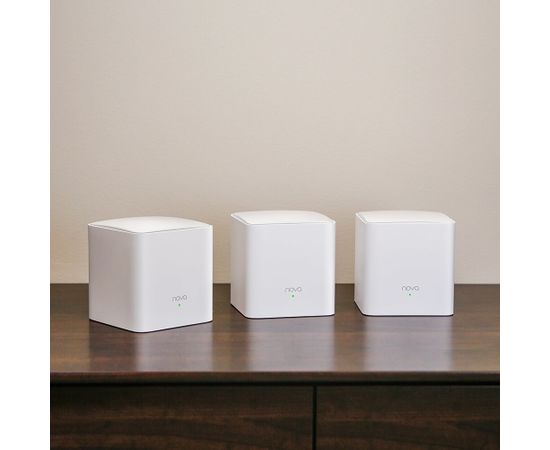 Tenda NOVA MW5G(3-PACK) mesh wi-fi system Dual-band (2.4 GHz / 5 GHz) Wi-Fi 5 (802.11ac) White 2 Internal