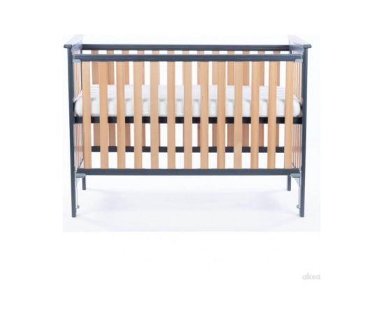 Gulta LEO DELUXE graphite-beech ar papildbortiņu (Drewex)