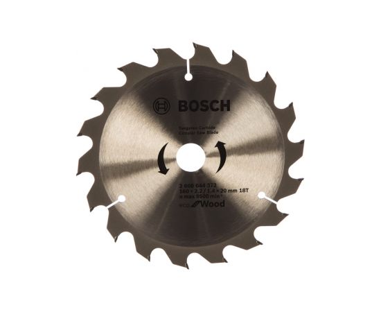 Griešanas disks Bosch Eco for Wood 2608644372; 160x20 mm; Z18