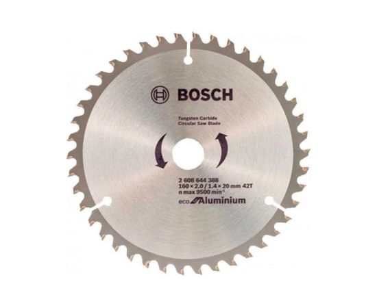 Griešanas disks Bosch Eco for Aluminium 2608644388; 160x20 mm; Z42