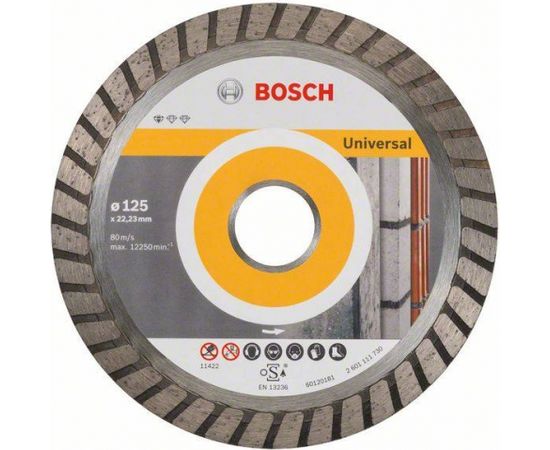 Dimanta griešanas disks Bosch 2608603250; 125x22,23 mm; 10 gab.
