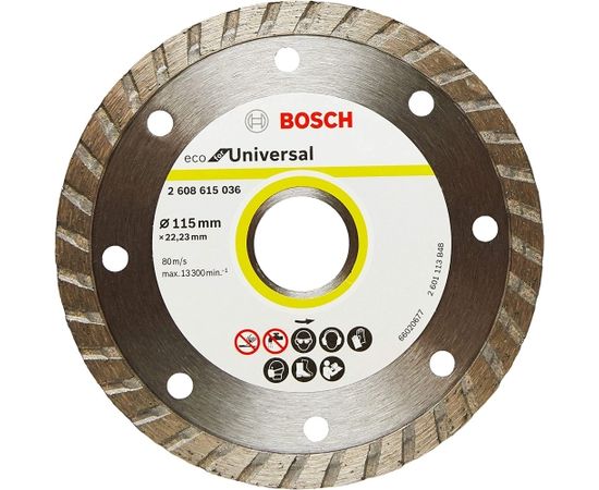 Dimanta griešanas disks Bosch 2608615036; 115x22,23 mm