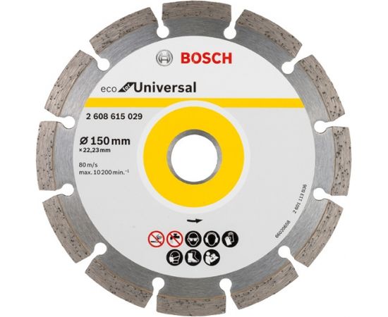 Dimanta griešanas disks Bosch 2608615029; 150x22,23 mm