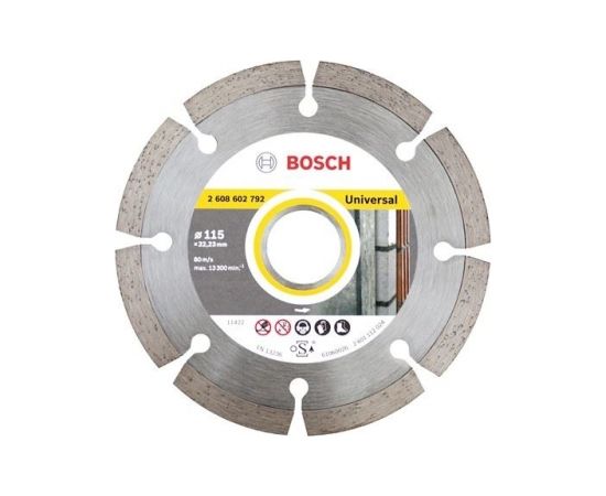 Dimanta griešanas disks Bosch 2608615027; 115x22,23 mm