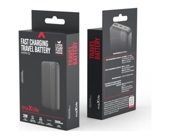 Maxlife MXPB-02 Power Bank PD / QC / 20W / 20000 mAh