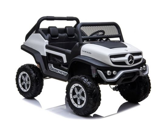 Bērnu elektromobilis "Mercedes Unimog", balts Bērnu elektriskās automašīnas