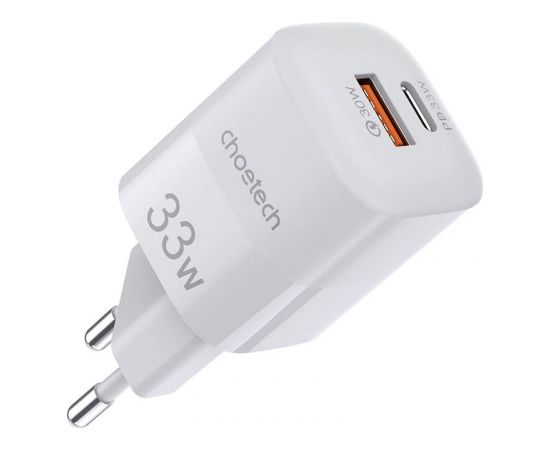 Wall Charger Choetech, 33W, PD5006 A+C dual port (white)