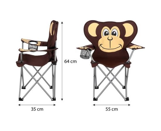 Nils Camp Bērnu ceļojumu krēsls NC3029 MONKEY CHAIR NILS