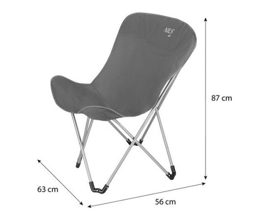NC3051 GRAY kempinga krēsls NILS CAMP
