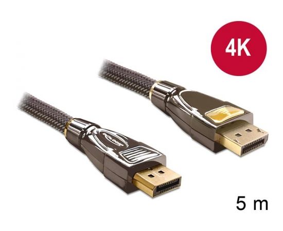 Delock Cable Displayport 1.2 male > Displayport male 4K 5m PREMIUM