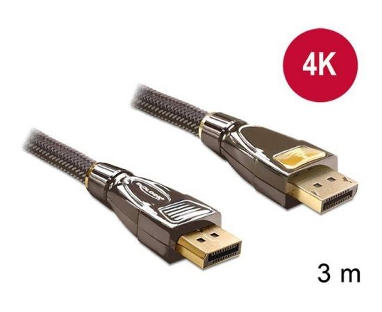 Delock Cable Displayport 1.2 male > Displayport male 4K 1m PREMIUM