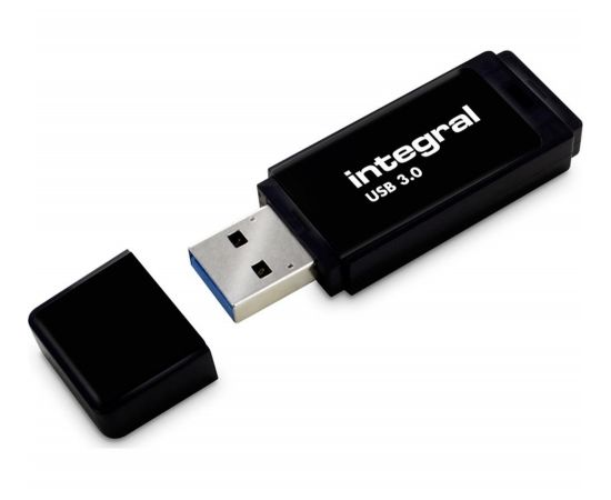 Integral USB 64GB Black, USB 3.0 with removable cap