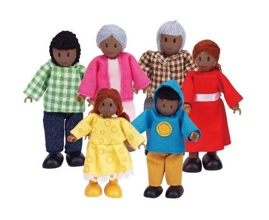 Hape Doll Family - Dark Skin Color - E3501