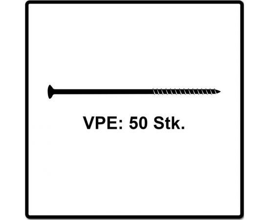 FISCHER chipboard screw Power-Fast II 6.0x140 countersunk (50 pieces, partial thread, galvanized)