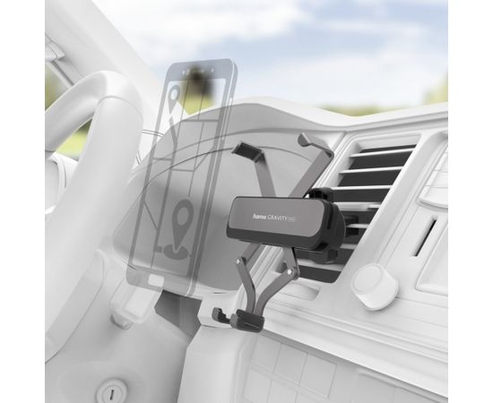 Uchwyt GSM HAMA GRAVITY PRO 5-9 dla urządzeń o szerokości 5-9 (188305) Telefonu Turētāji Auto Velo Moto