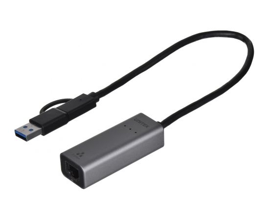 UNITEK ADAPTER USB-A/C - RJ45 2.5G ETHERNET (M/F)