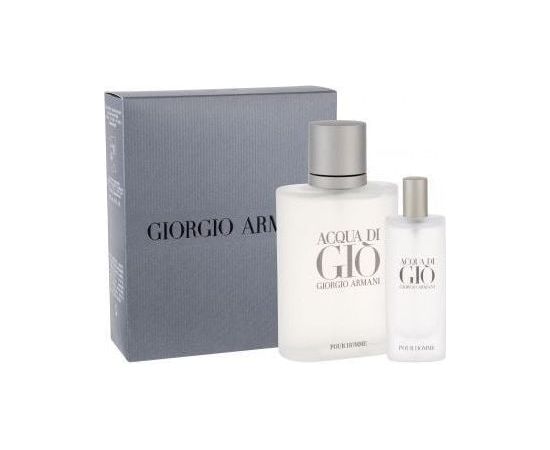 Giorgio Armani Acqua di Gio komplekts vīriešiem (100 ml. EDT + 15 ml. EDT) Парфюмерные наборы