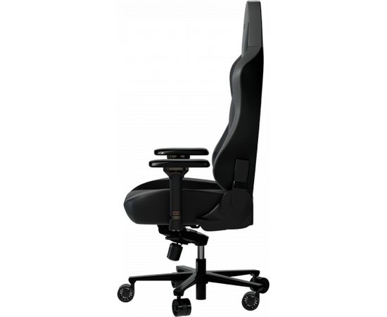 LORGAR Base 311, Gaming chair, PU eco-leather, 1.8 mm metal frame, multiblock mechanism, 4D armrests, 5 Star aluminium base, Class-4 gas lift, 75mm PU casters, Black + grey