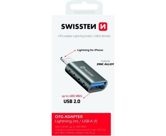 Swissten OTG Adapteris Lightning uz USB Savienojums