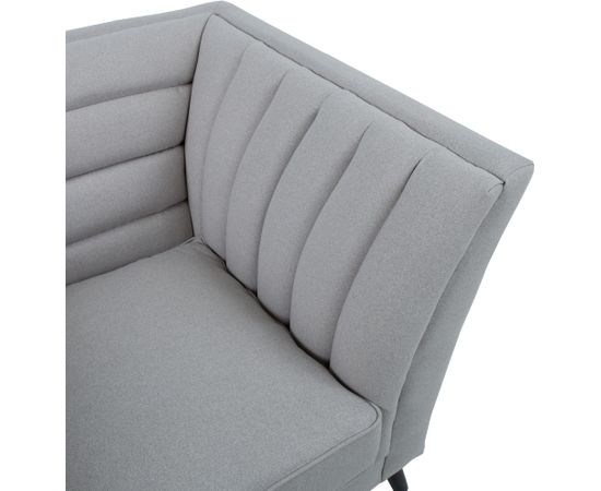 Atpūtas krēsls PIANO gaiši pelēks 112x87xH77cm Atpūtas krēsls 