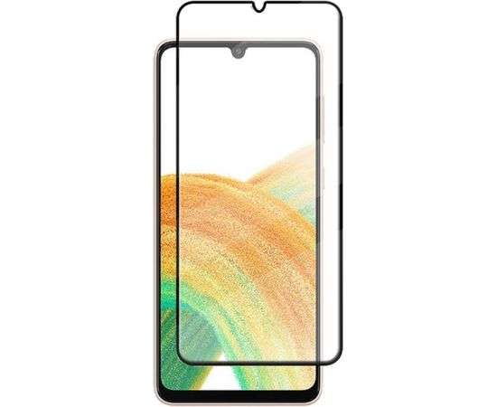 Fusion full glue 5D aizsargstikls pilnam ekrānam Samsung A336 Galaxy A33 5G melns