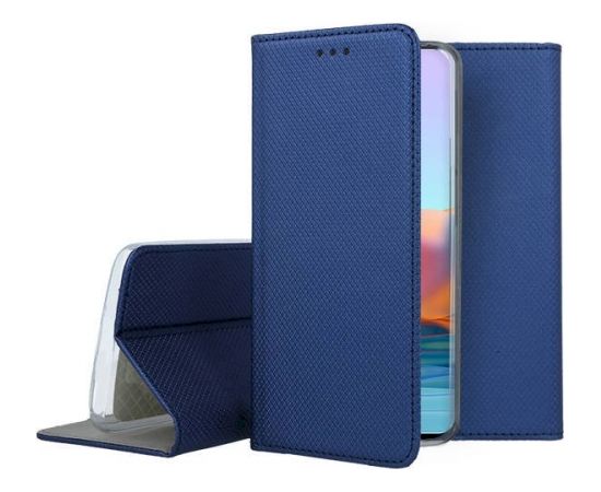 Fusion Magnet Book case grāmatveida maks Xiaomi Redmi Note 12 4G zils