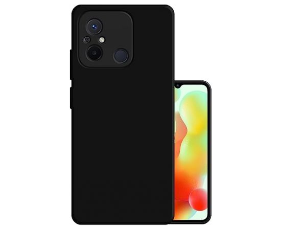 Fusion soft matte силиконовый чехол для Xiaomi Redmi 12C черный
