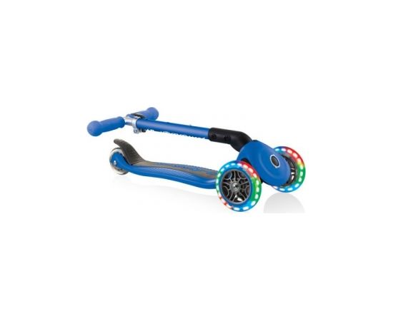 3-wheel scooter Globber Foldable Lights Navy Blue Jr 437-100