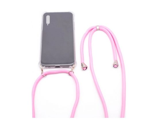 Evelatus  
       Samsung  
       A50 Case with rope Pink 
     Transparent