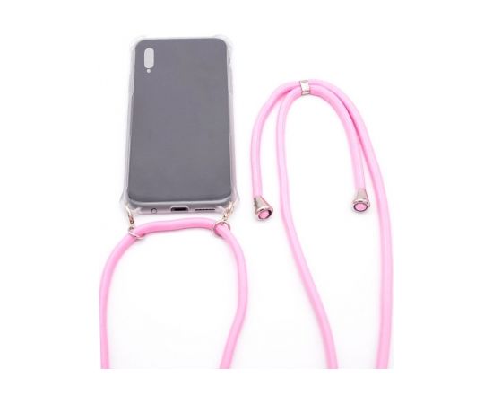 Evelatus  
       Samsung  
       A40 Case with rope Pink 
     Transparent