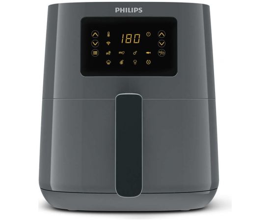 Philips 5000 series HD9255/60 fryer Single 4.1 L Stand-alone 1400 W Hot air fryer Black, Grey