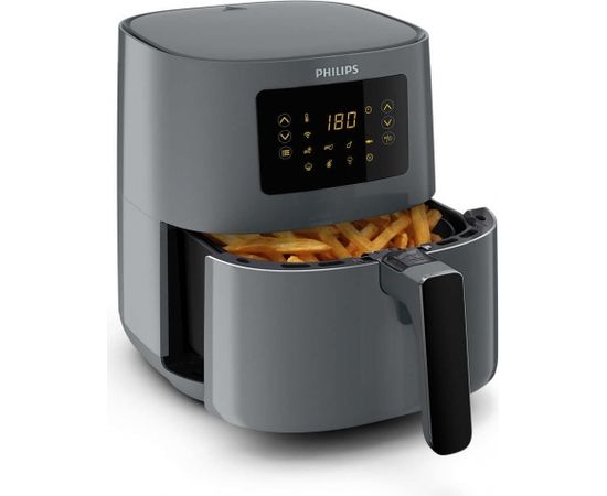 Philips 5000 series HD9255/60 fryer Single 4.1 L Stand-alone 1400 W Hot air fryer Black, Grey