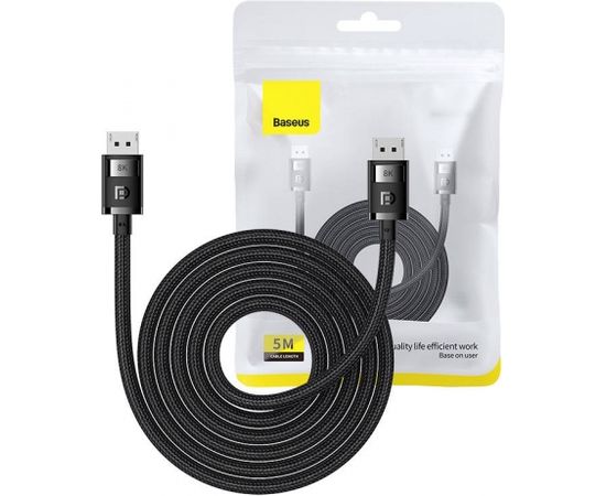 DP 8K to DP 8K cable Baseus High Definition 5m (black)