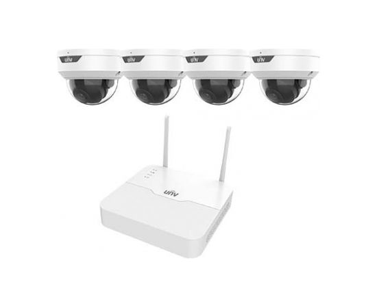 UNV 2MP 4-канальный WiFi комплект видеонаблюдения (NVR + 4 купольные камеры)