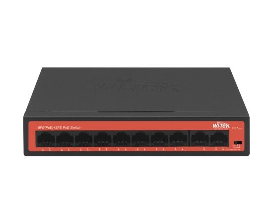 WI-PS210H ~ PoE Komutators 8FE(PoE)+2FE(Uplink)(PoE 65W)