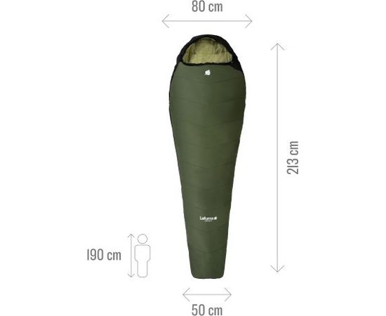Lafuma Active 5 / Tumši zaļa / Labais Guļammaisi