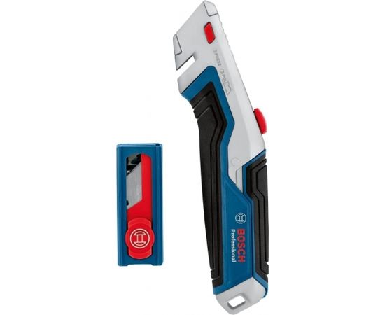 Bosch universal knife and blade set 63 x 19mm, carpet knife (blue/grey, incl. 13 blades)