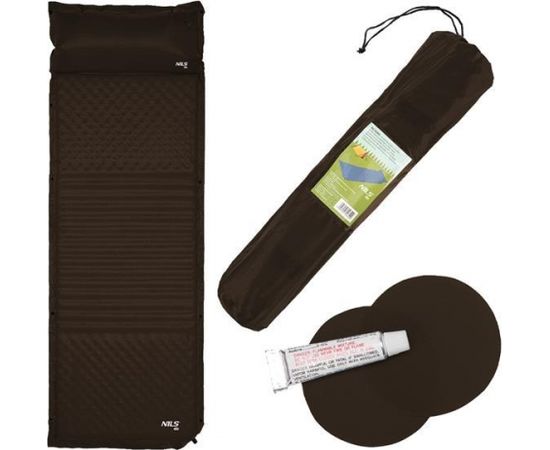 Paklājiņš NC4001 BLACK SELF-INFLATING MAT NILS CAMP