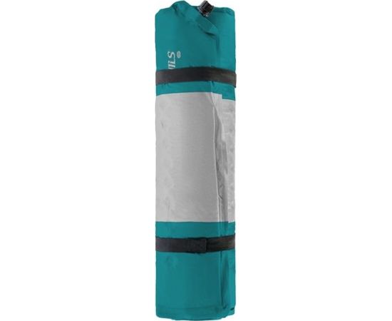 Pašpiepūšamais paklājiņš ar spilvenu NC4340 TURQUOISE-GREY SELF-INFLATING MAT NILS CAMP