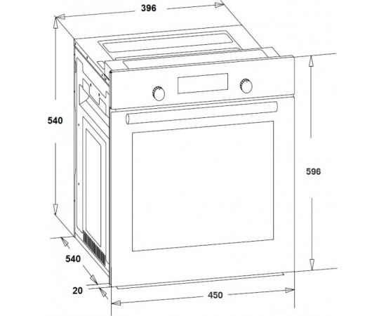 Built in oven Schlosser OE559DTX