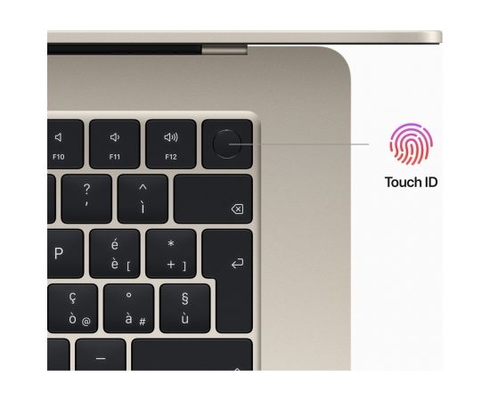 Apple MacBook Air M2 Notebook 38.9 cm (15.3") Apple M 8 GB 512 GB SSD Wi-Fi 6 (802.11ax) macOS Ventura Beige