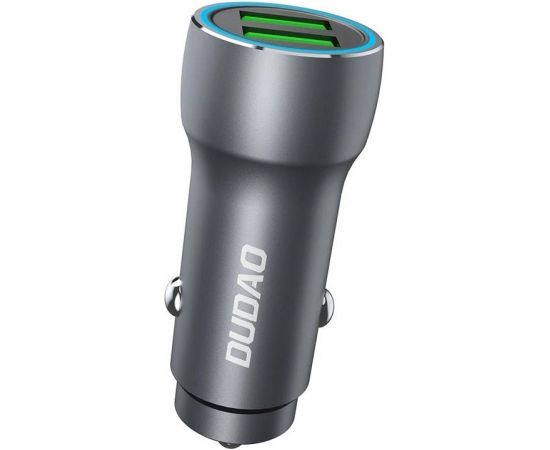 Car charger Dudao R4+, 2xUSB, 120W (black)