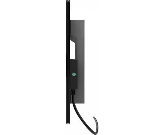 AENO Premium Eco Smart Heater, 700W, Tempered glass, Infrared+convection heating type, Plug type: Europe (E/F type), BLACK