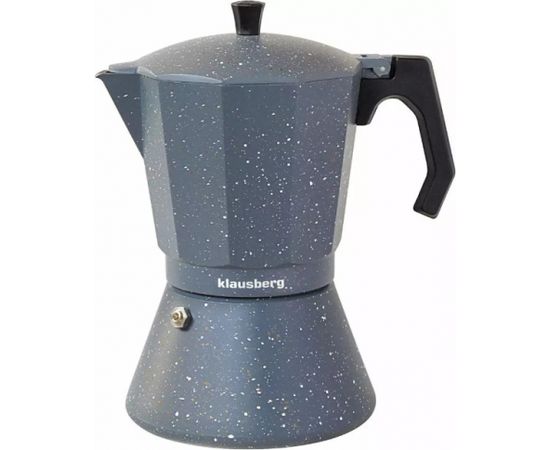 Эспрессо-кофеварка на 6 чашек, под мрамор серого цвета Klausberg.